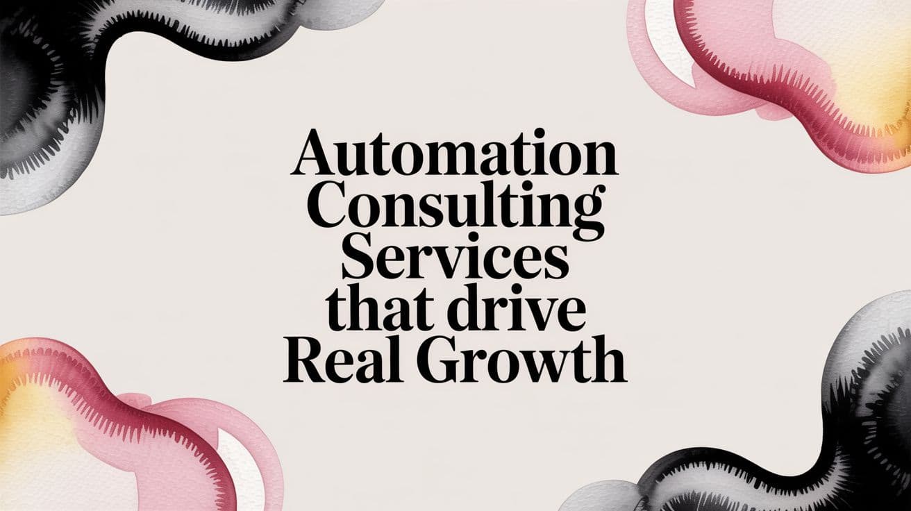 Automation Consulting Services That Drive Real Growth