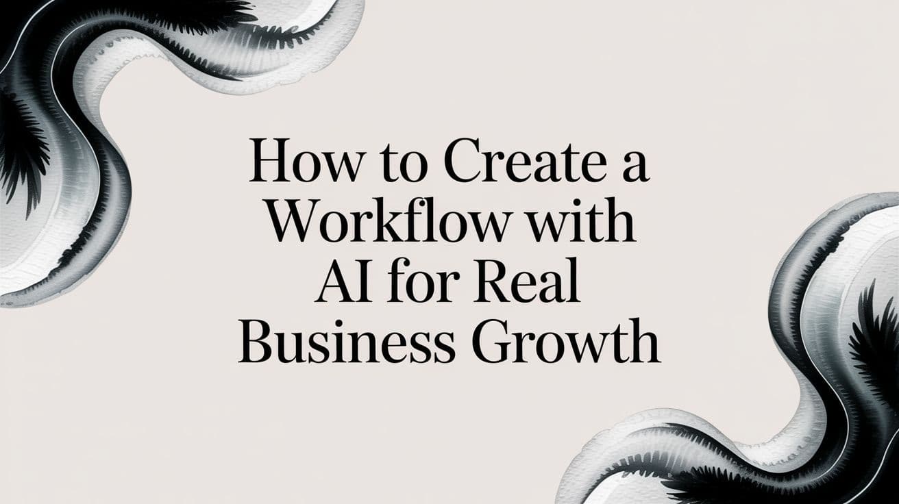 How to Create a Workflow with AI for Real Business Growth