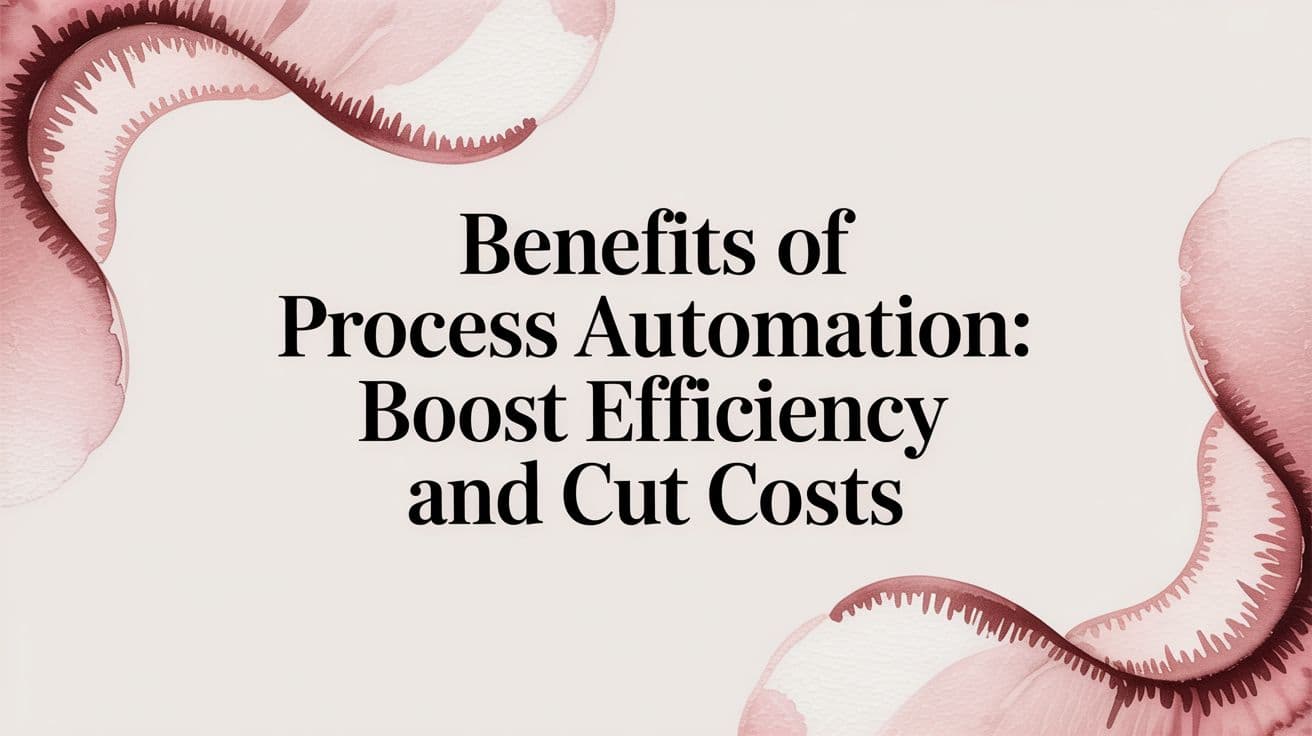 Benefits of Process Automation: Boost Efficiency and Cut Costs