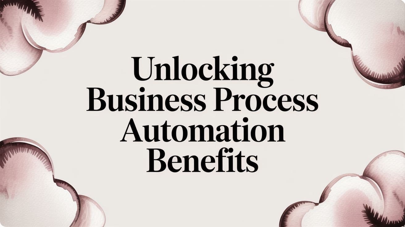 Unlocking Business Process Automation Benefits