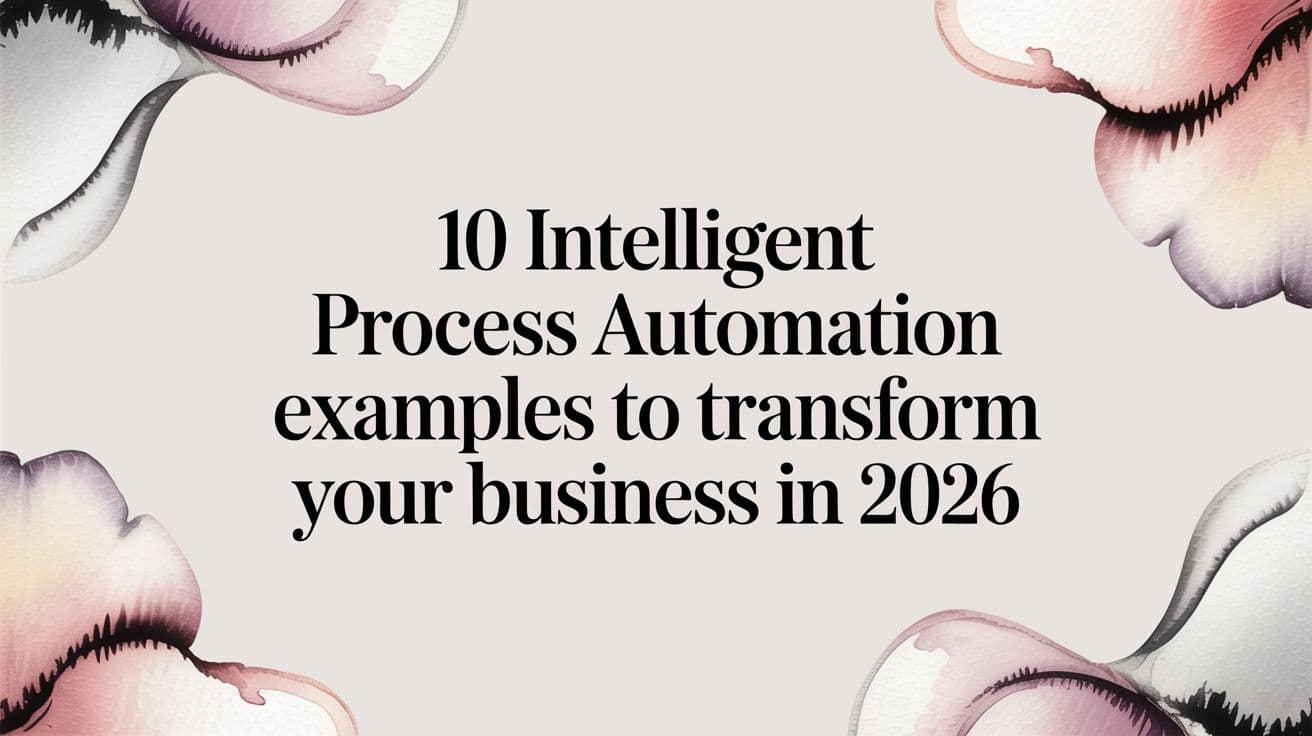 10 Intelligent Process Automation Examples to Transform Your Business in 2026
