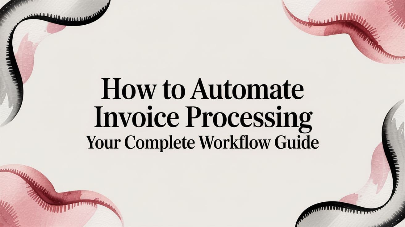How to Automate Invoice Processing Your Complete Workflow Guide