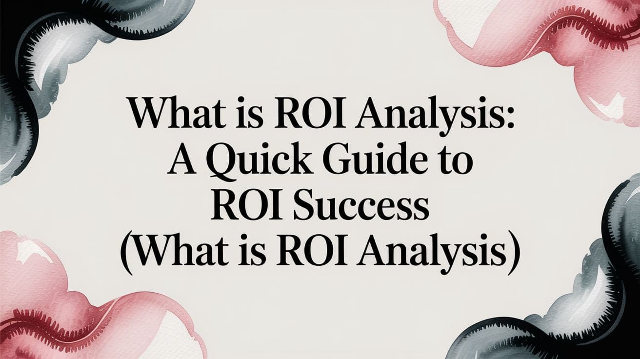 What is roi analysis: A Quick Guide to ROI Success (what is roi analysis)