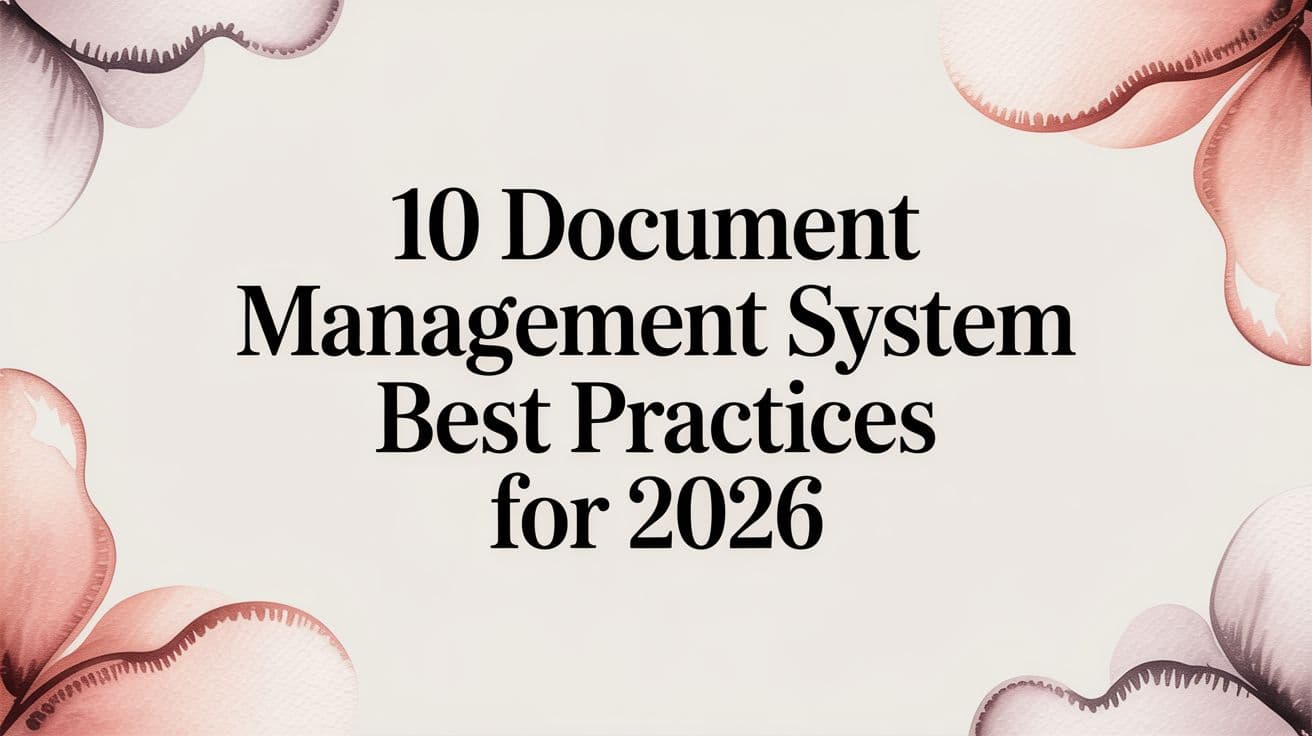 10 Document Management System Best Practices for 2026