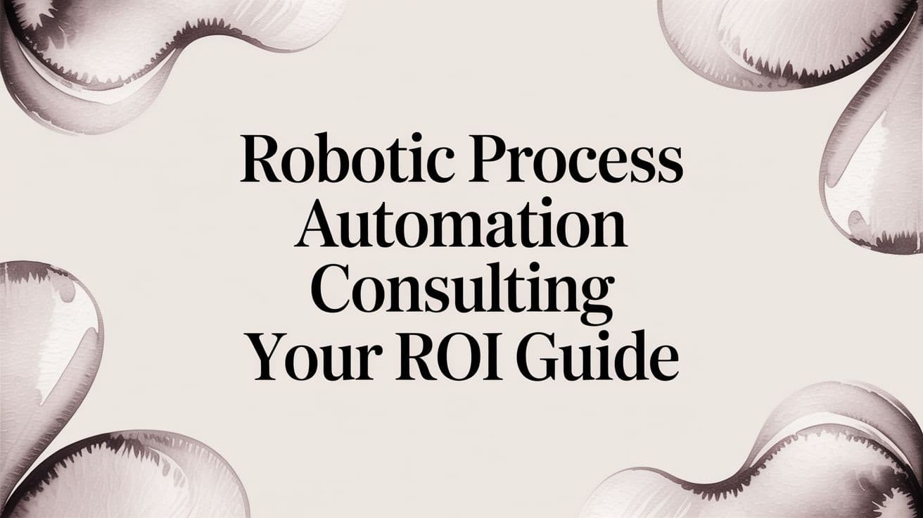 Robotic Process Automation Consulting Your ROI Guide