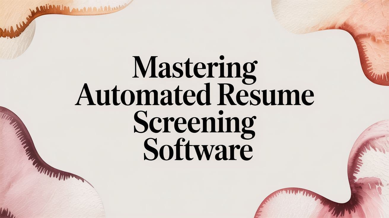 Mastering Automated Resume Screening Software