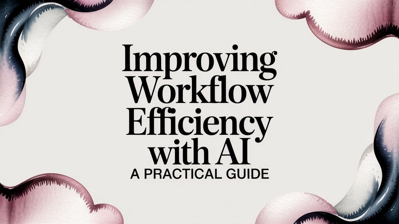Improving Workflow Efficiency with AI a Practical Guide