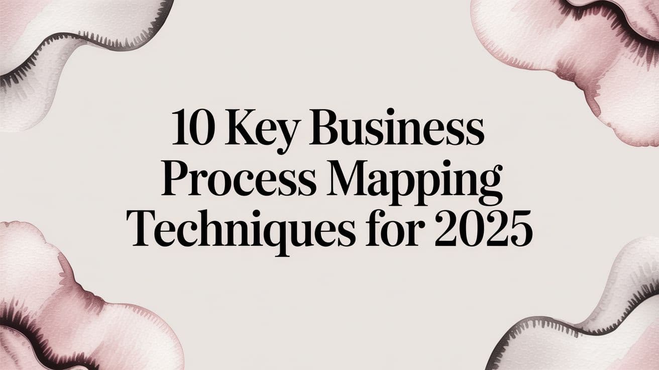 10 Key Business Process Mapping Techniques for 2025